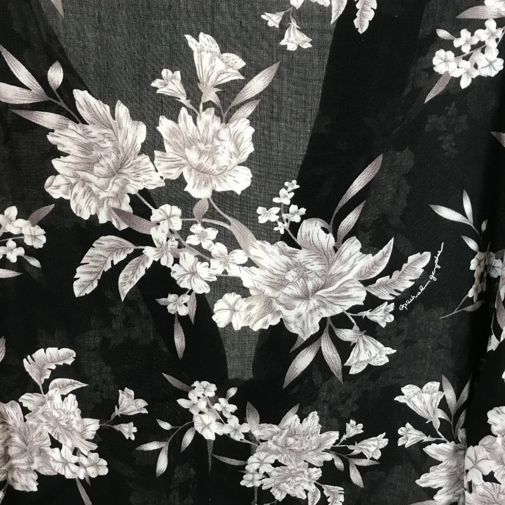 Womens One Size Spiritual Gangster Kimono Floral Print Cardigan Cover Up